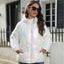 Shiny Surface Cotton Hooded Puffer Jacket