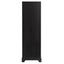 Storage Cabinet with Two Doors for Bathroom, Office, Adjustable Shelf, MDF Board, Black - Korvel