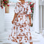 Chic Black and White Balloon Sleeve Dress for Effortless Summer Elegance - Korvel
