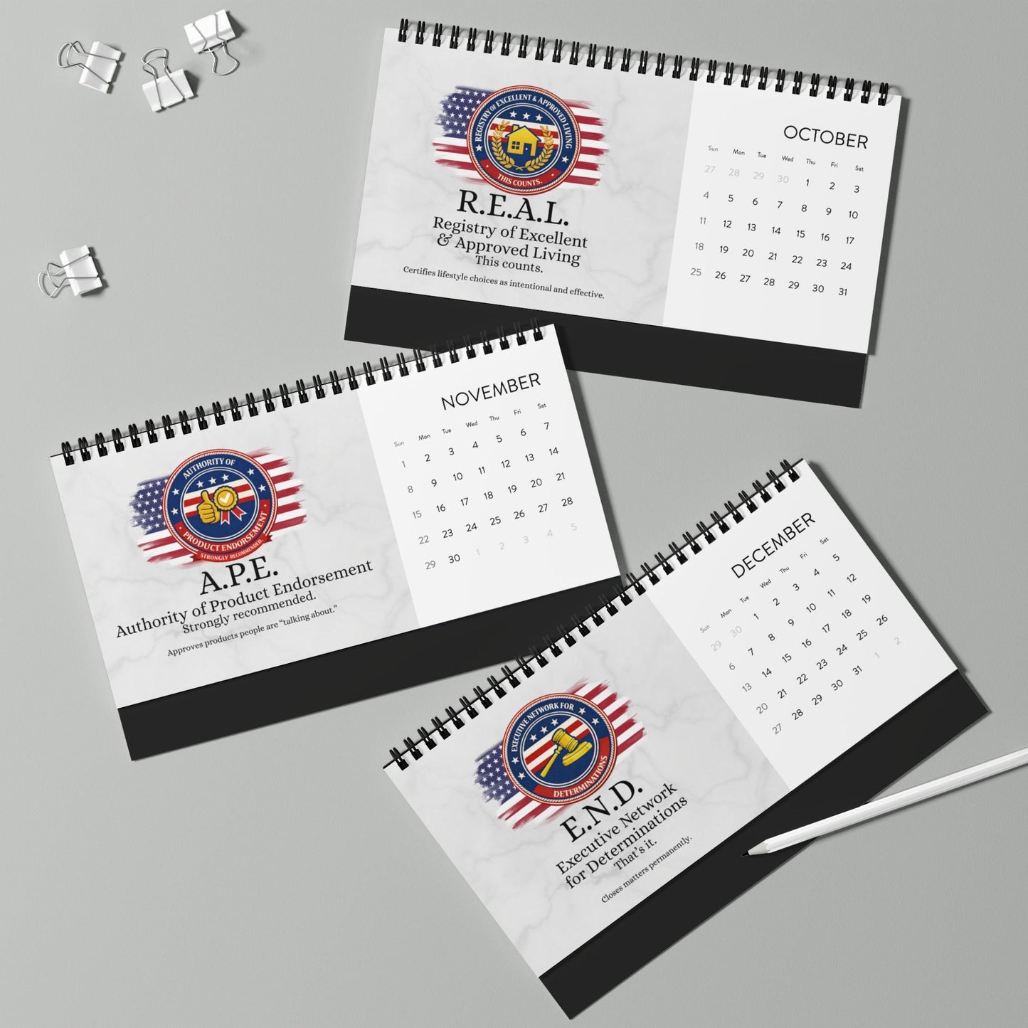 Calendario de Escritorio Oficialmente Correcto 2026