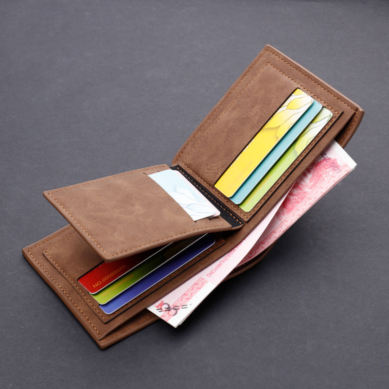 Men's Retro Leather Wallet with Multiple Card Slots