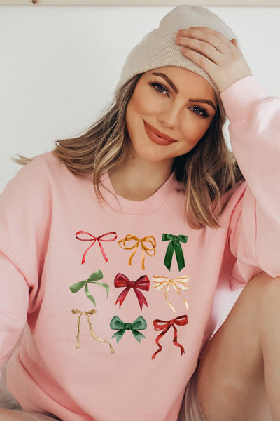 Merry Christmas Bows Sweatshirt