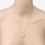 Pendentif en cœur en diamant jaune clair de 4,51 carats en or blanc 18K