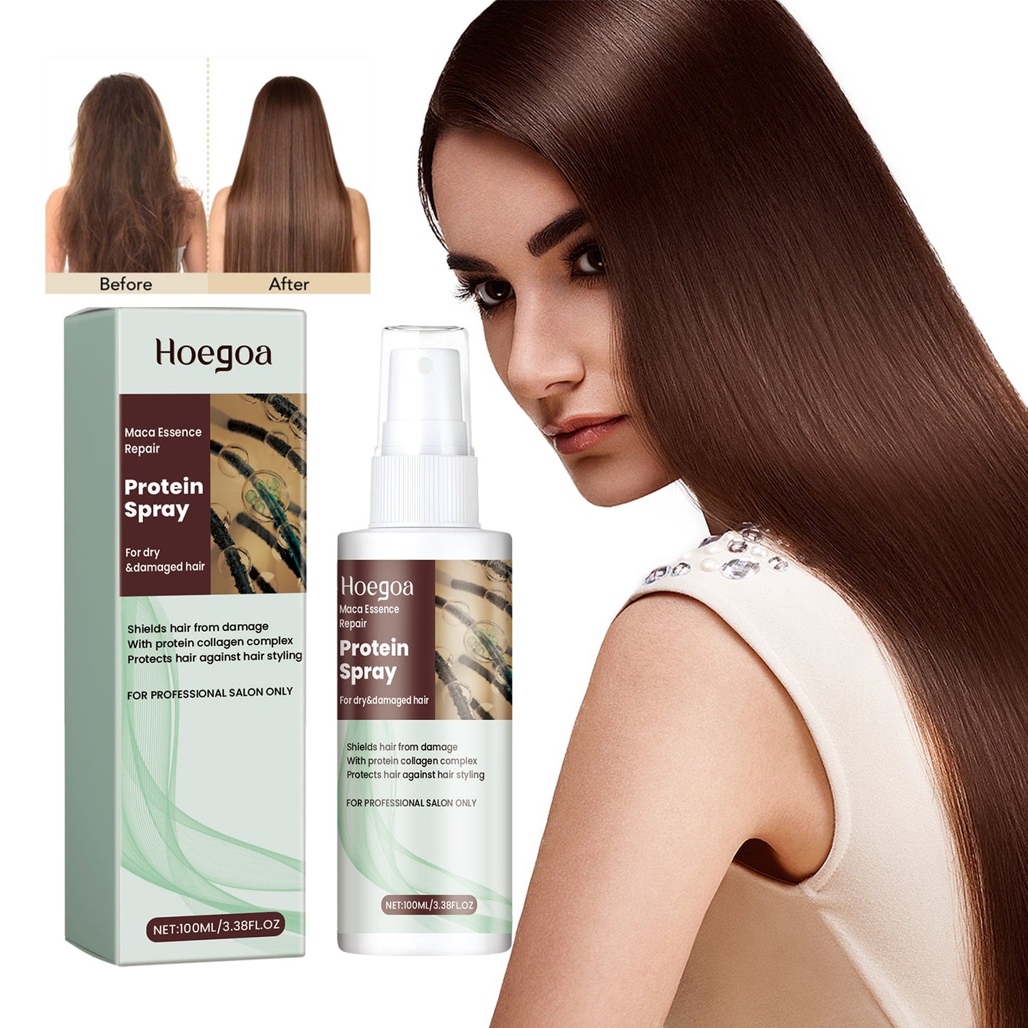 Premium Protein Spray for Smooth, Moisturized Hair