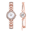 Ensemble de Montre Bracelet Élégant pour Femmes avec Design Géométrique