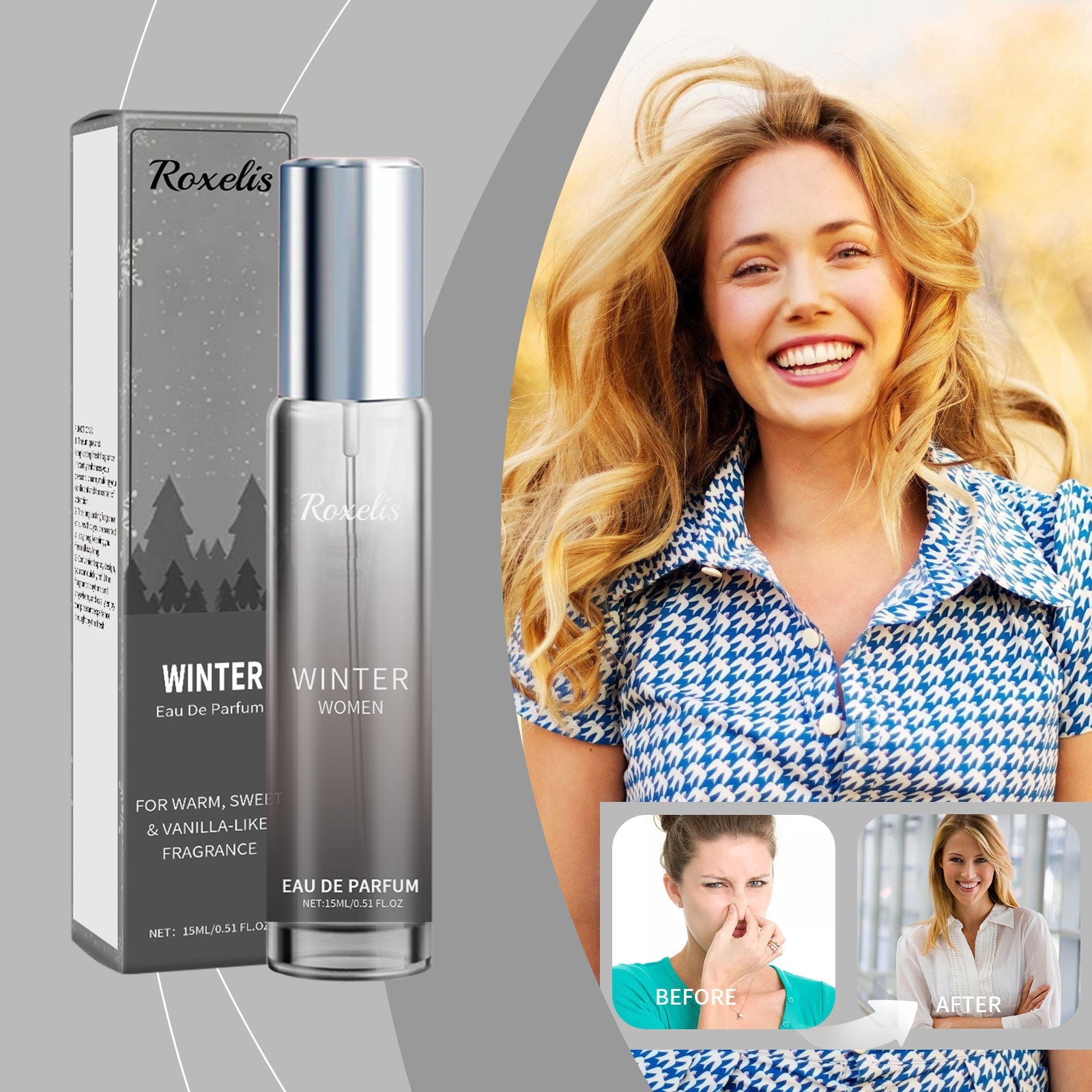 Winter Perfume Warm Vanilla Natural Fresh Light Fragrance Portable Lasting Fragrance Exudes Charm Perfume - Korvel