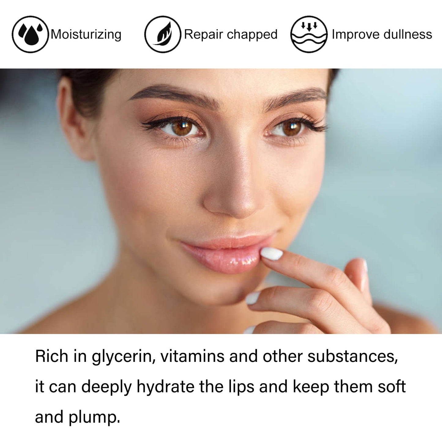 Strawberry Moisturizing Lip Balm Moisturizes, Hydrates, Removes Dead Skin, And Moisturizes Dry, Cracked Lips - Korvel
