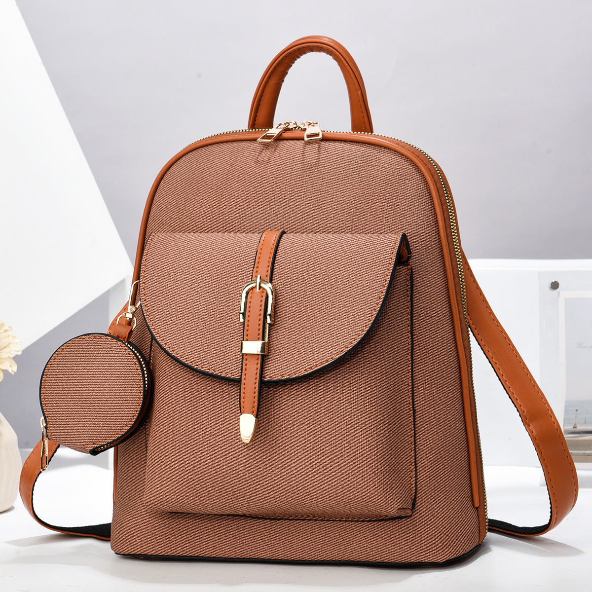 Sac à dos de voyage polyvalent à une épaule pour femmes