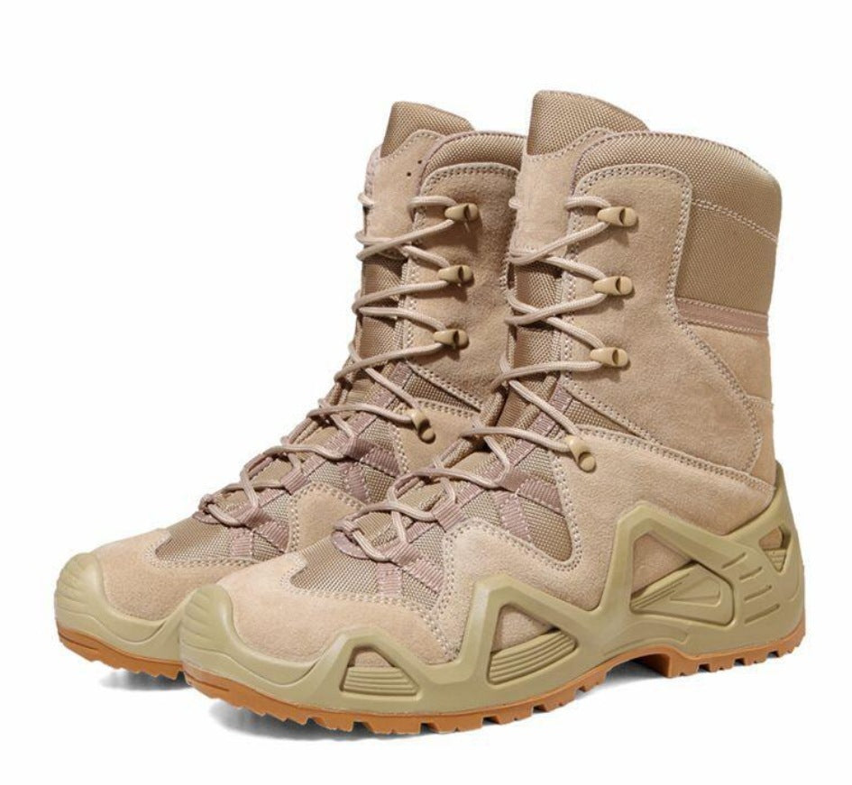 Bottes d'entraînement militaires style mi-haut pour activités de plein air