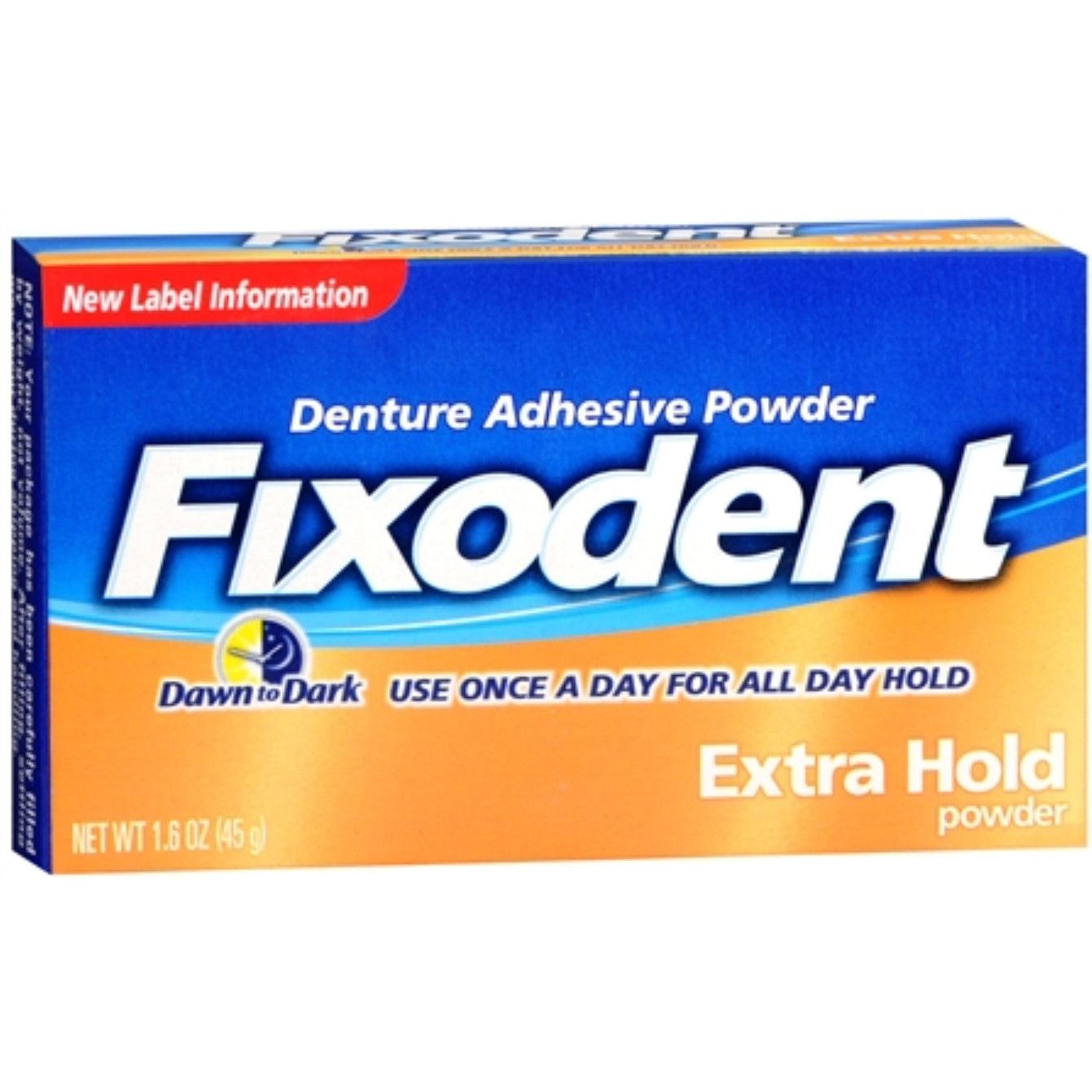 Polvo Adhesivo para Dentaduras Fixodent, Sujeción Extra 1.6 Oz