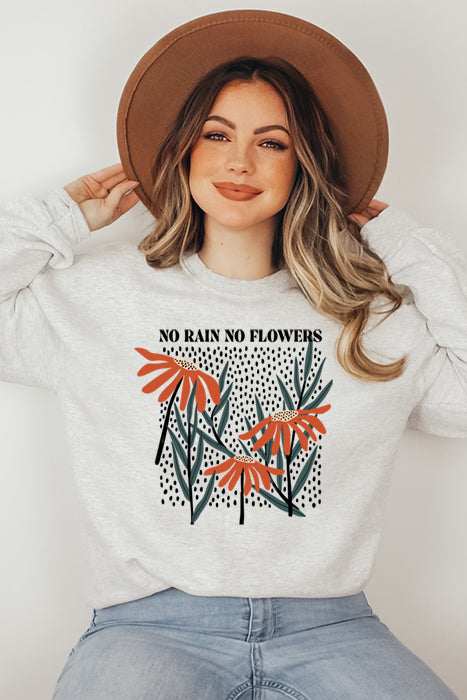 No Rain No Rainbows Cozy Sweatshirt