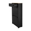 ONTREND Black Shoe Cabinet with 2 Flip Drawers