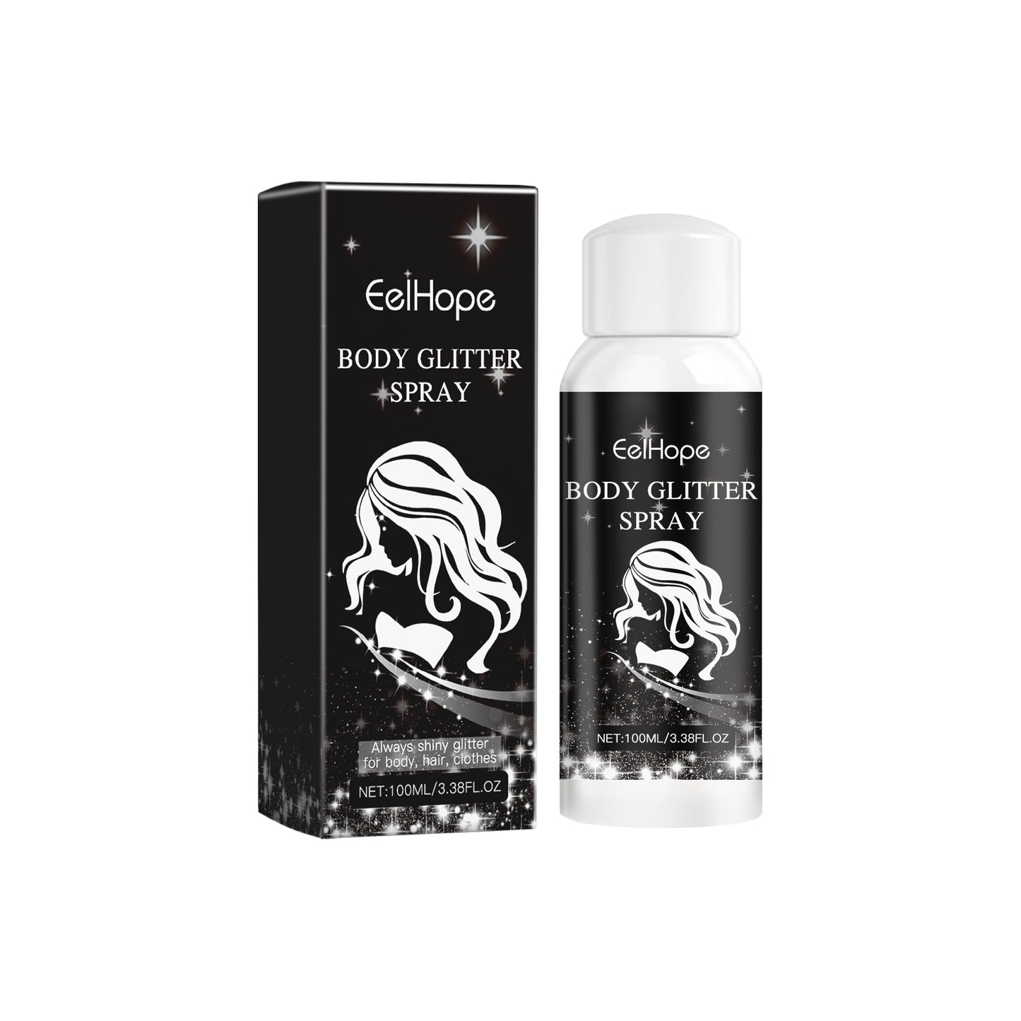 Body Flash Spray, Face Body Star Flash Party Highlight Focus Flash Spray - Korvel