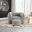 Soft Bean Bag Chair with High Resilient Foam(Chips)for living room and bedroom,Comfortable Square Lazy Sofa with Footstool - Korvel