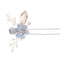 Peignes à cheveux en fleurs bleues de luxe pour les mariages et les occasions spéciales