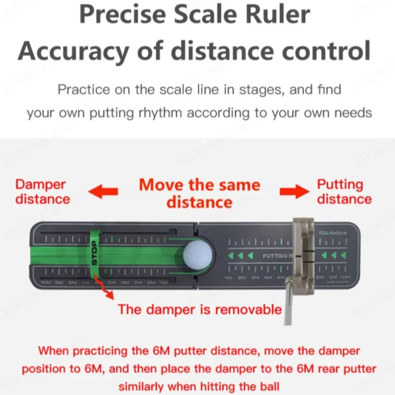 Golf Precision Distance Putting Drill Mat