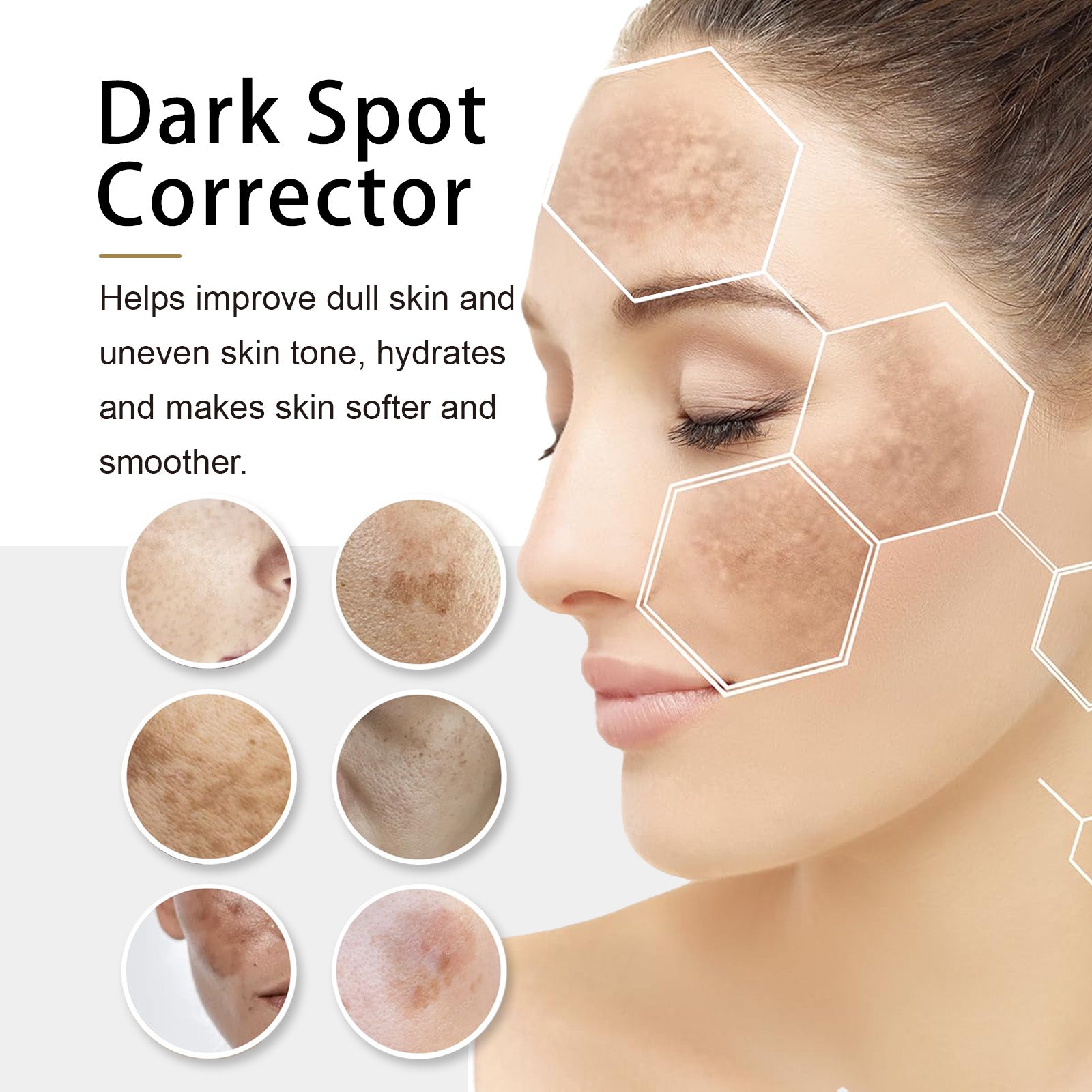 Dark Spot Corrector, Moisturizing And Gently Lightening Uneven Skin Tone Repair Dull Apply Cream - Korvel
