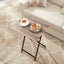 Rustic Brown and Black Folding Dining Tray Table
