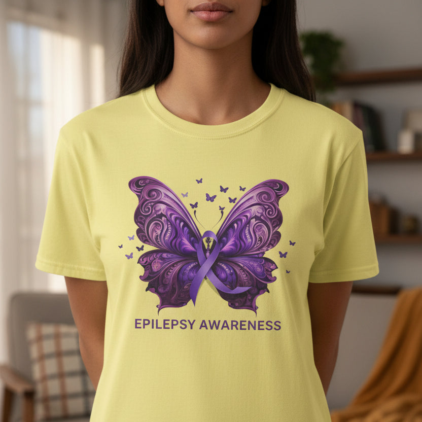 Epilepsy Butterfly Unisex Softstyle T-Shirt