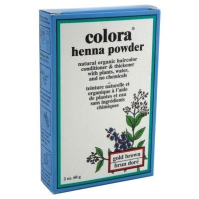 Colora Henna Powder Hair Color - Gold Brown 2 Oz