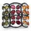 8.38 Carat Multi Tourmaline Sterling Silver Cocktail Ring