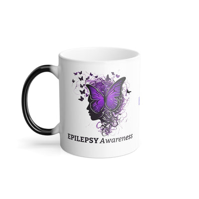Taza de Cambio de Color para la Concienciación sobre la Epilepsia - 11oz