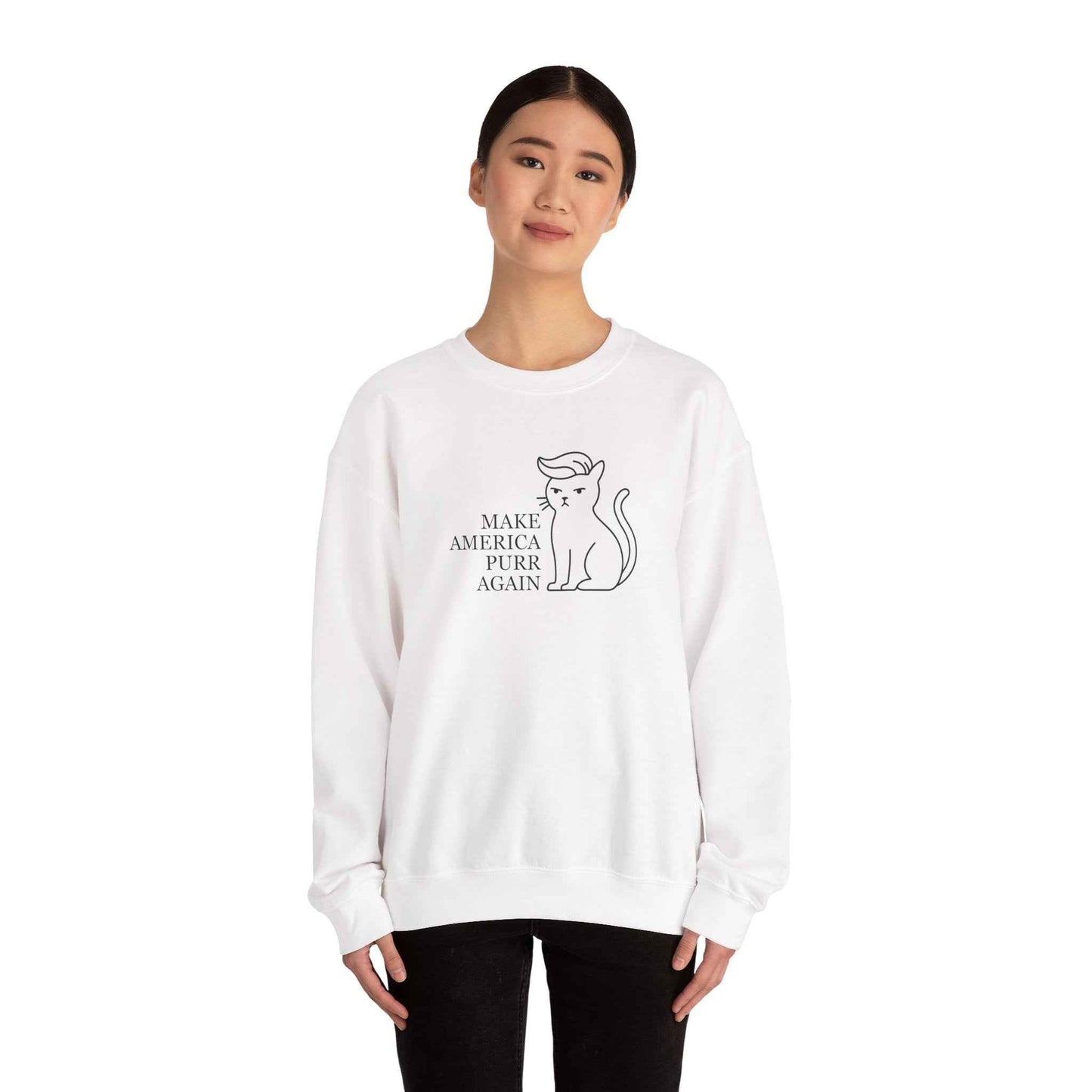 Rendre l'Amérique Purr à Nouveau Sweatshirt Parodique de Chat