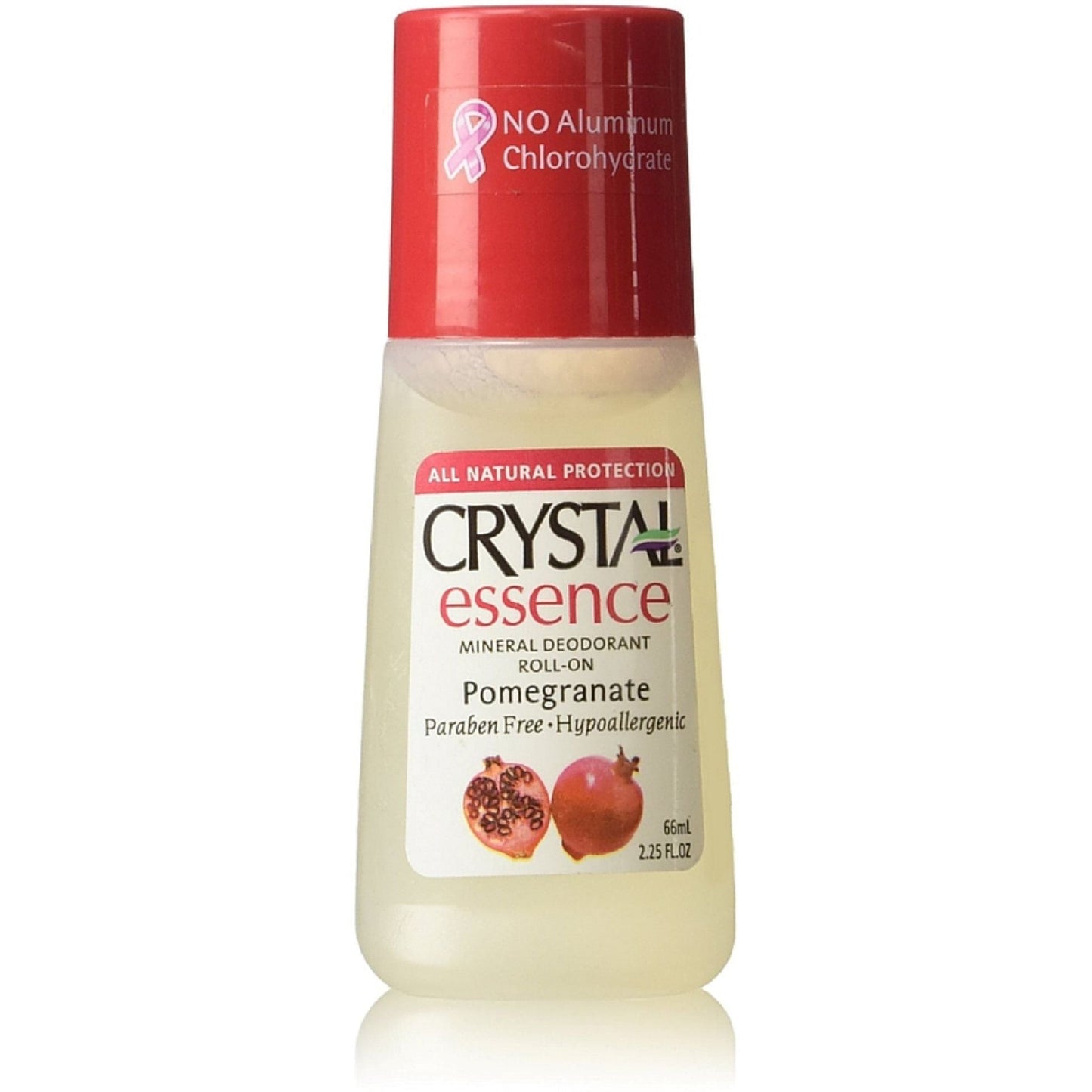 Crystal Essence Pomegranate Mineral Deodorant Roll On - 2.25 Fl Oz