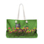 Cat in the Wildflowers Weekender Bag