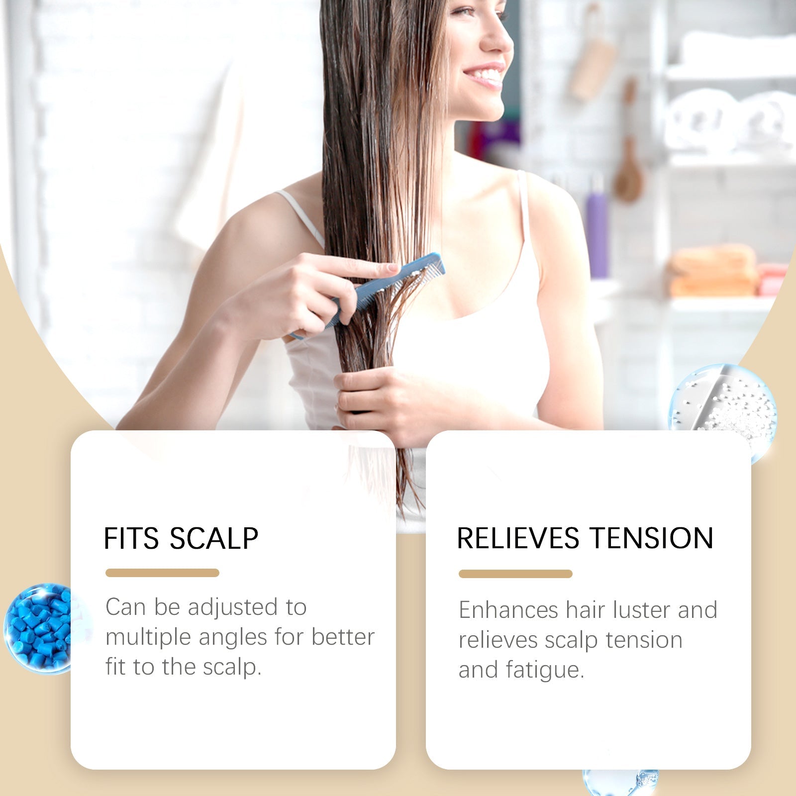 Manual Scalp Essence Massager, Soothing Massage Scalp Repair Strong Hair Care Massager - Korvel