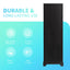 Storage Cabinet with Two Doors for Bathroom, Office, Adjustable Shelf, MDF Board, Black - Korvel