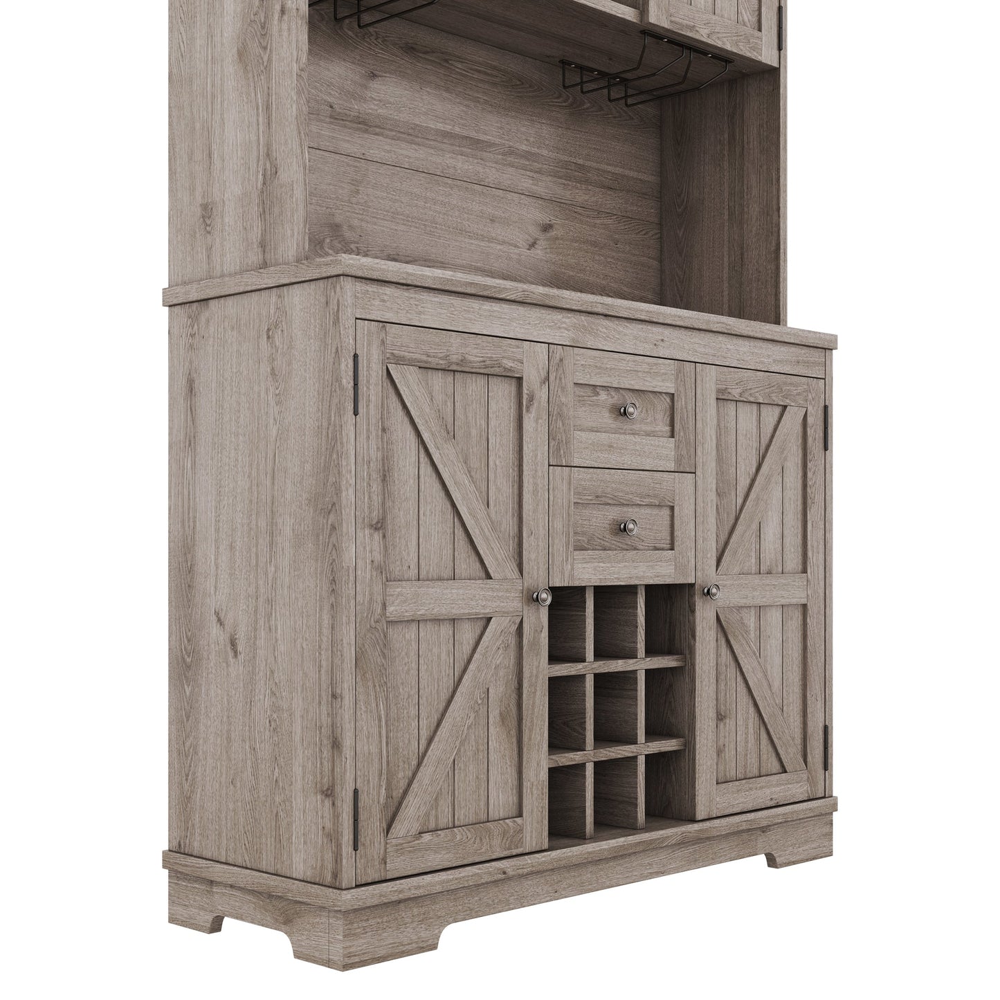 Coffee bar cabinets, kitchen cabinets with storage rooms, farmhouse wine cabinets with drawer racks and cabinets, dining cabinet - Korvel