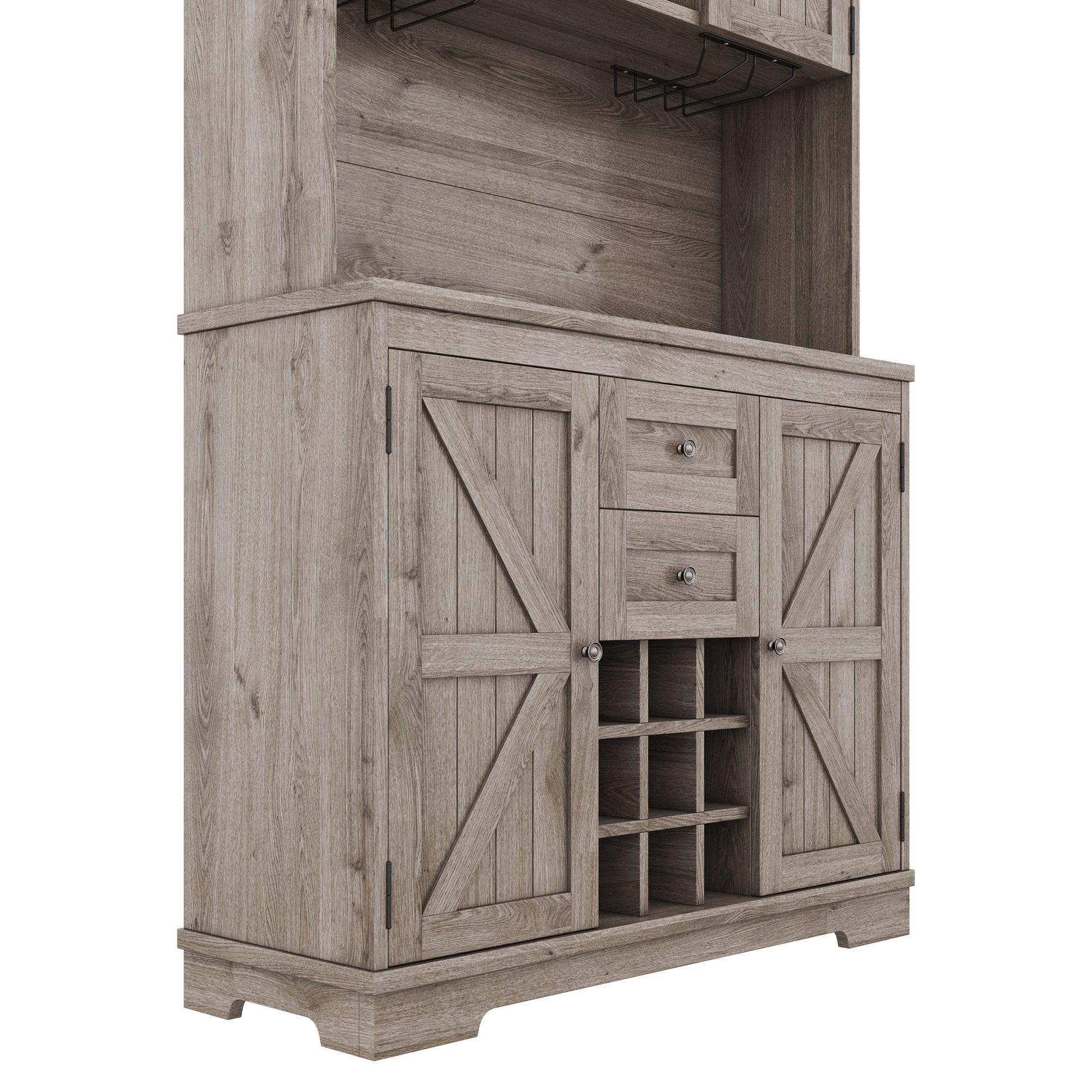 Coffee bar cabinets, kitchen cabinets with storage rooms, farmhouse wine cabinets with drawer racks and cabinets, dining cabinet - Korvel