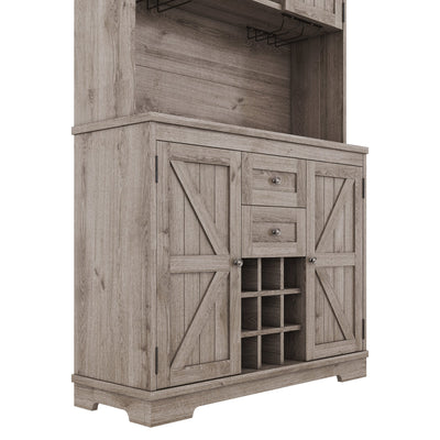 Coffee bar cabinets, kitchen cabinets with storage rooms, farmhouse wine cabinets with drawer racks and cabinets, dining cabinet - Korvel
