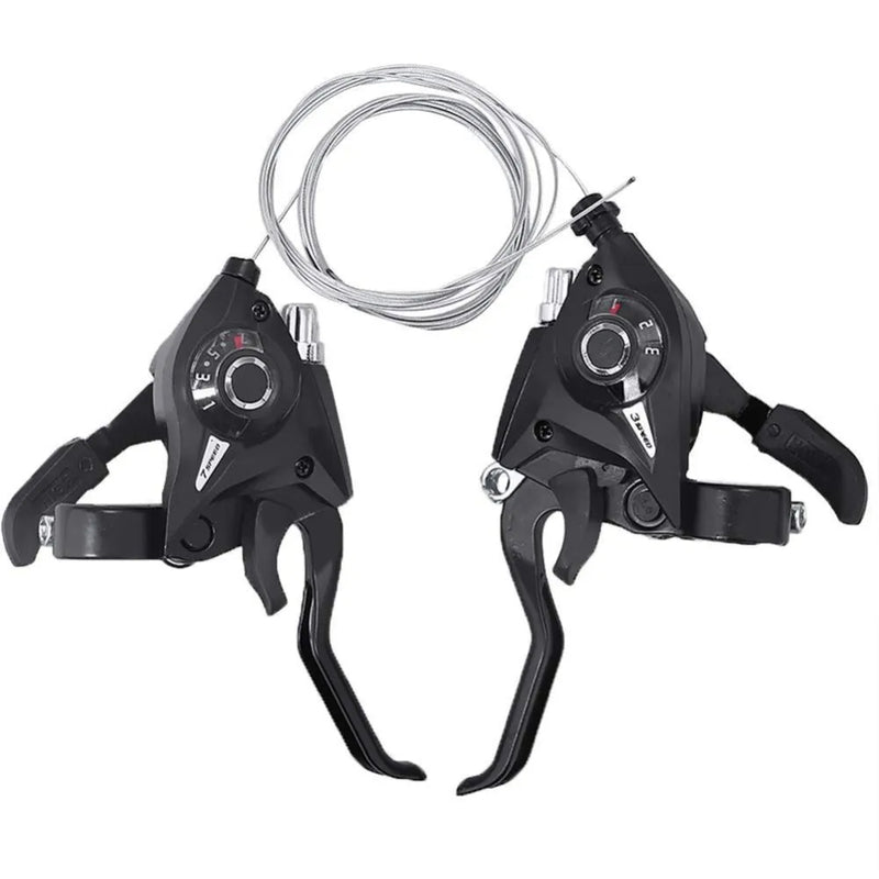 Bike Derailleurs 3x7 21 Speed Switch MTB Bicycle Shifter Levers Brake with Shift Cable Cycling Disc Handle for Bike Trekking - Korvel