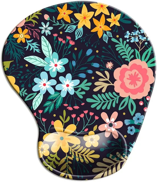 Ergonomic Mouse Pad Wrist Rest Non-Slip Rubber Desk Mat Pad Under Hand Office Mouse Carpet Wristband Wrist Support Accessories - Korvel