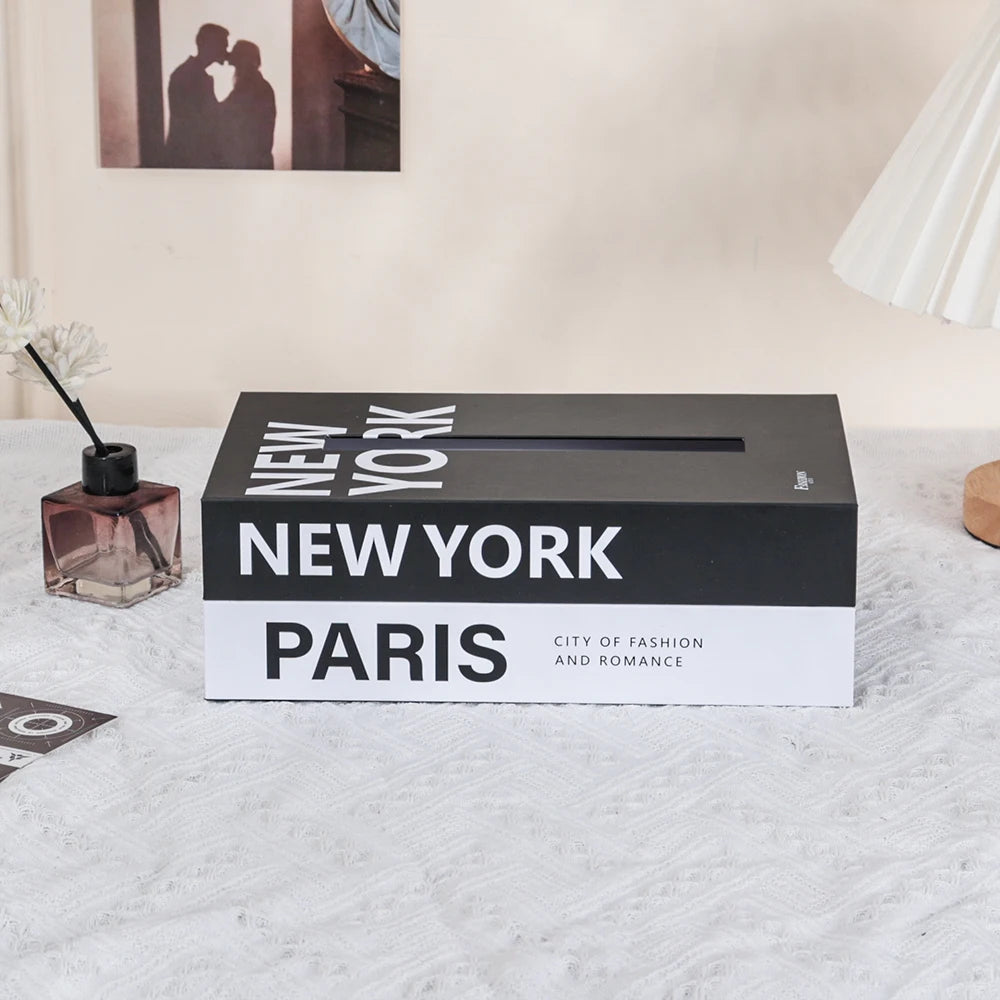 Elegant Book Style Tissue Box Holder for Home and Office