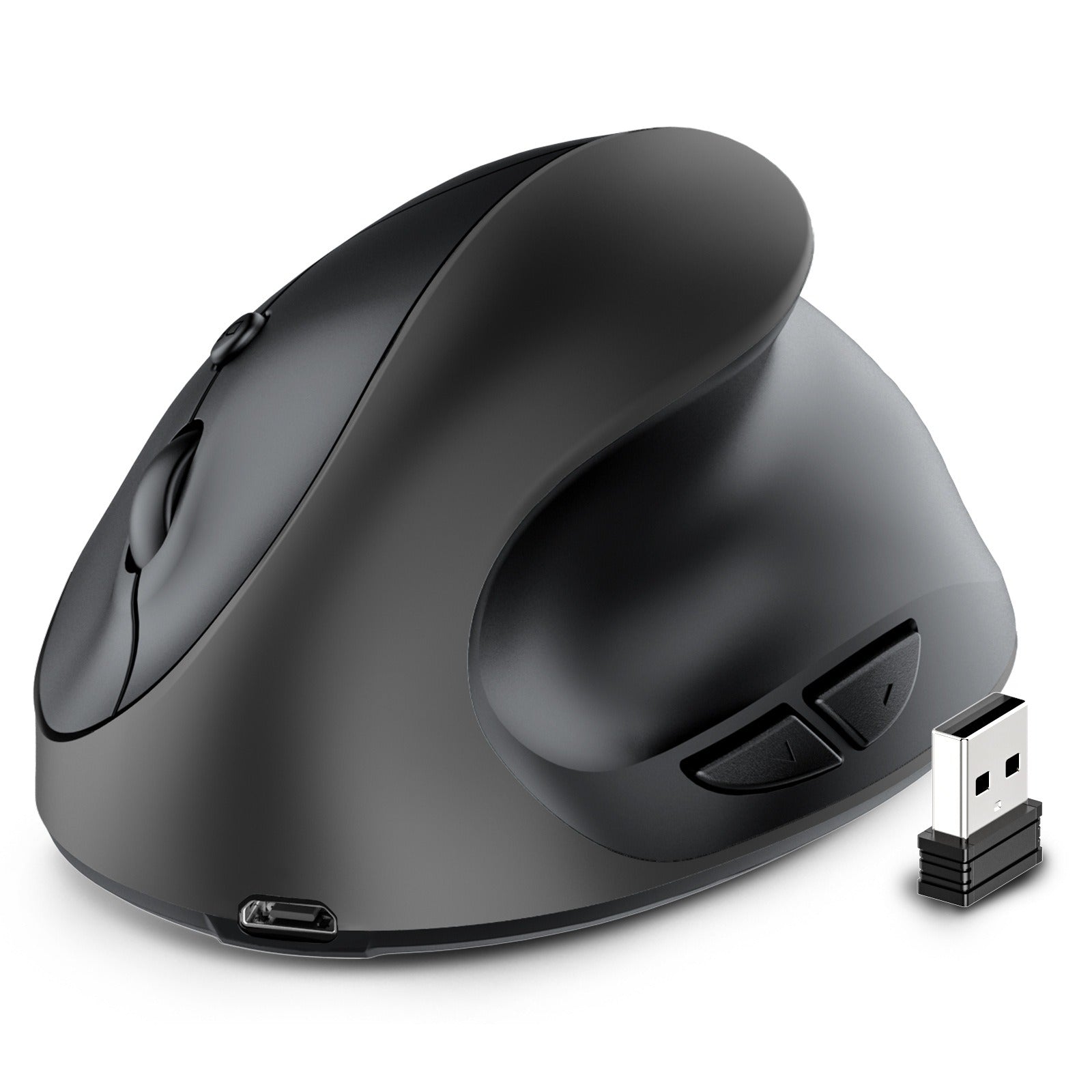 Vertical vertical grip rechargeable silent wireless anti mouse hand designer drawing office creative ergonomic mouse - Korvel
