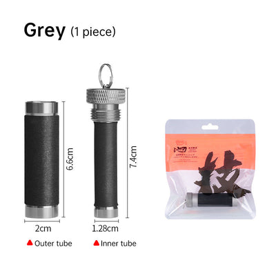 Aluminum alloy traction rod – anti-slip rubber, hook line for pulling/knotting, fishing tool with hand & line protection. - Korvel