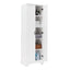 Storage Cabinet with Two Doors for Bathroom, Office, Adjustable Shelf, MDF Board, White - Korvel