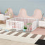Full Size Wood Daybed Frame with Fence White(OLD SKU:WF289662AAK) - Korvel
