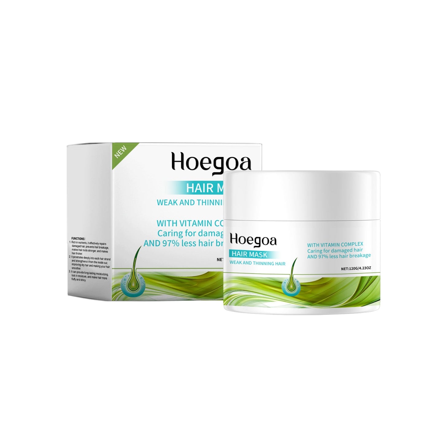 Nourishing Hair Mask Moisturizes And Moisturizes Hair, Fluffy, Soft, And Glossy Hair Mask - Korvel