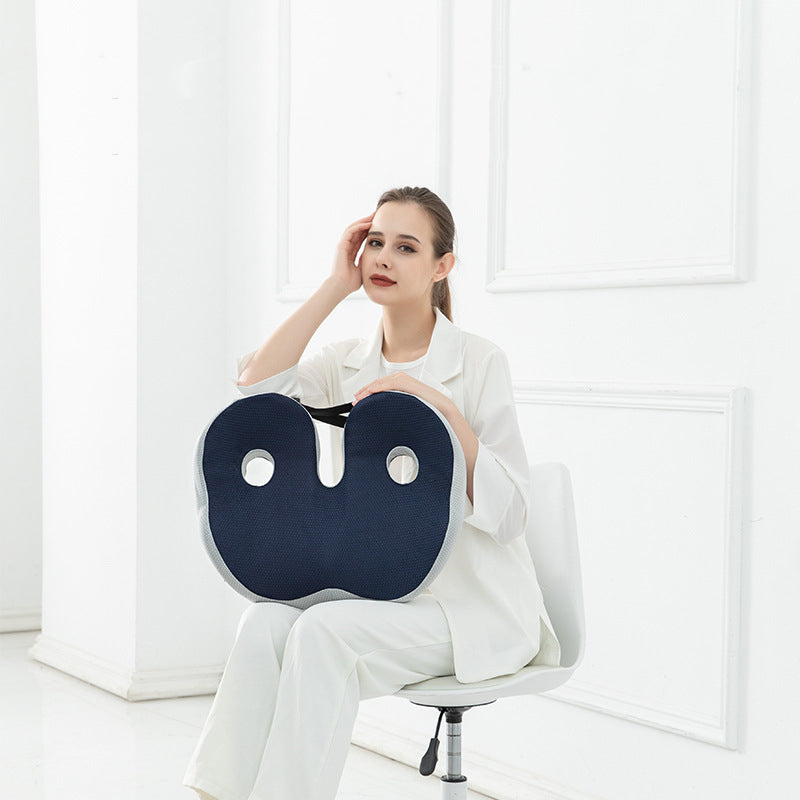 Chair Hip Cushion Hemorrhoids Cushion Fart Cushion Breathable Cushion Thick Office Long Sitting Memory Cotton Cushion - Korvel