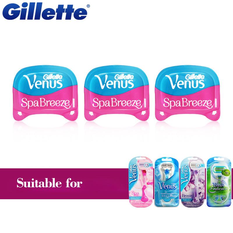 Gillette Venus SPA Breeze Shaving Razor Blades For Women Ladies Vns Series Razor Blade Hair Removal 3Pcs/Pack - Korvel