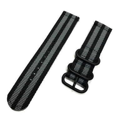 Nylon canvas wrist Strap for Xiaomi huami Amazfit Bip Stratos 2/2S PACE GTR 42/47MM Watch Band for Samsung Gear S3 S2 bracelet - Korvel