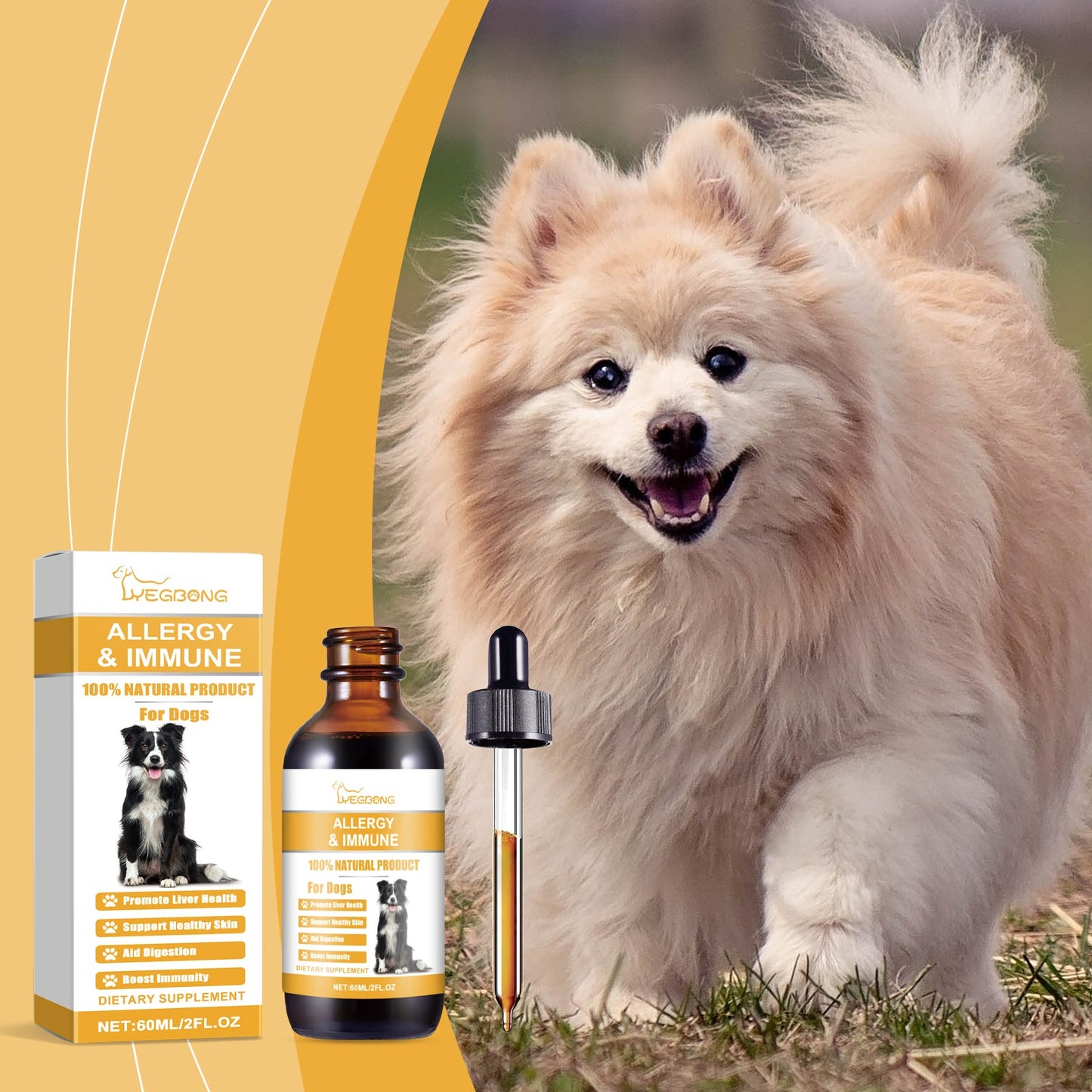 Dog Body Care Drops, Care And Relieve Pet Body Discomfort Nutritional Care Supplements - Korvel