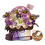 Flower bouquet gift box patchwork wooden flower with light toy eternal flower box - Korvel