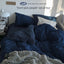Solid Color Simple Four-Piece Set Flannel Quilt Cover INS Style Quilt Cover Dormitory Summer Washed Cotton Bedding Three-Piece Set - Korvel
