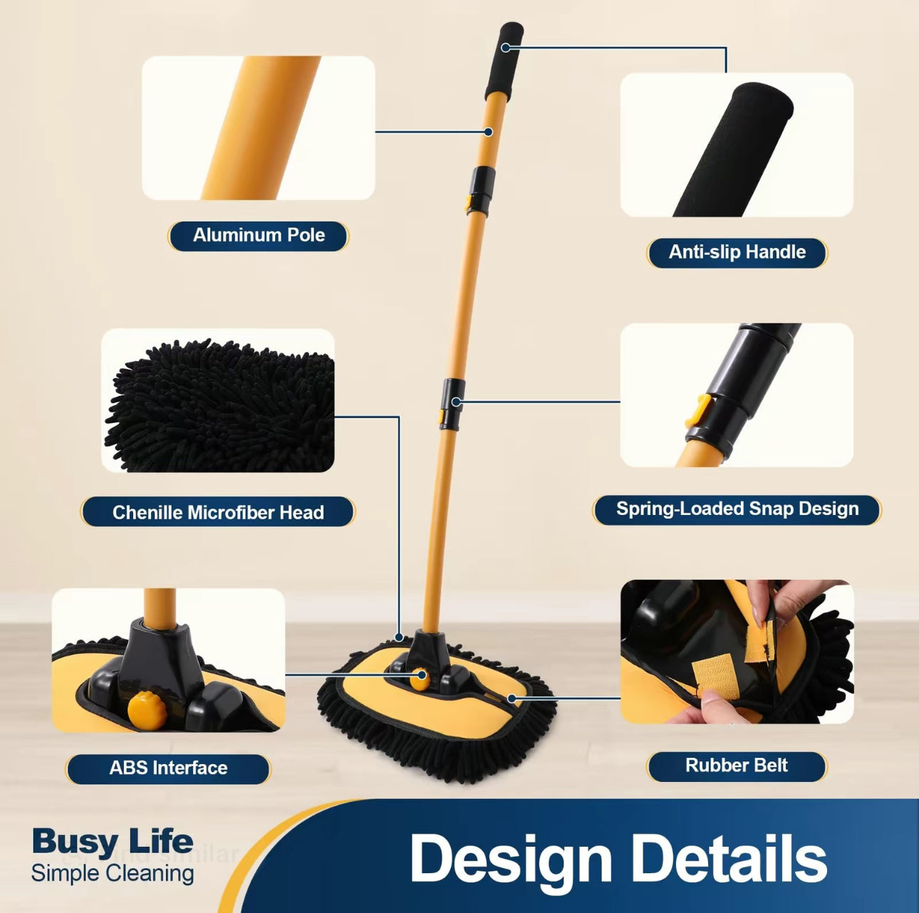 Scratch Free Wash Mop - Korvel