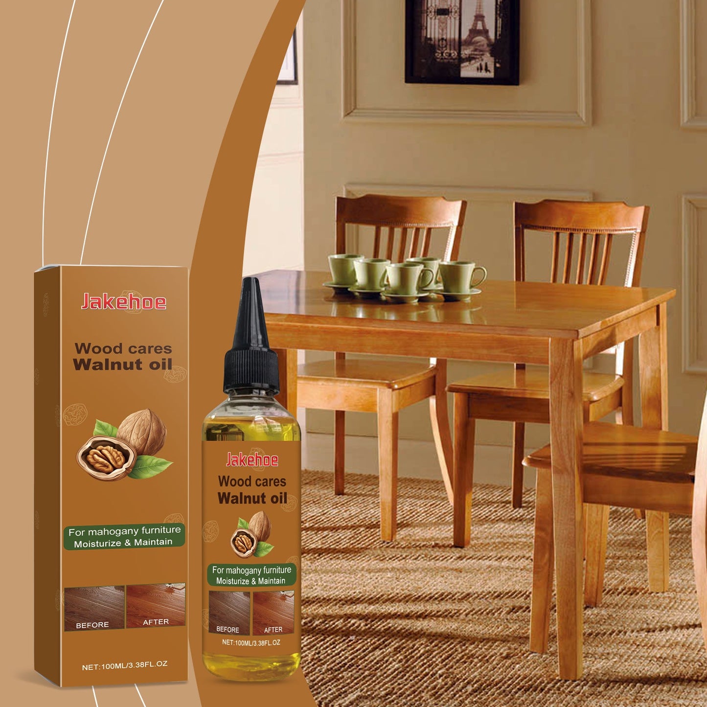 Wood Furniture Cleaning And Polishing Oil Furniture Floor Polishing Care Refurbished Cleaning And Maintenance Oil - Korvel